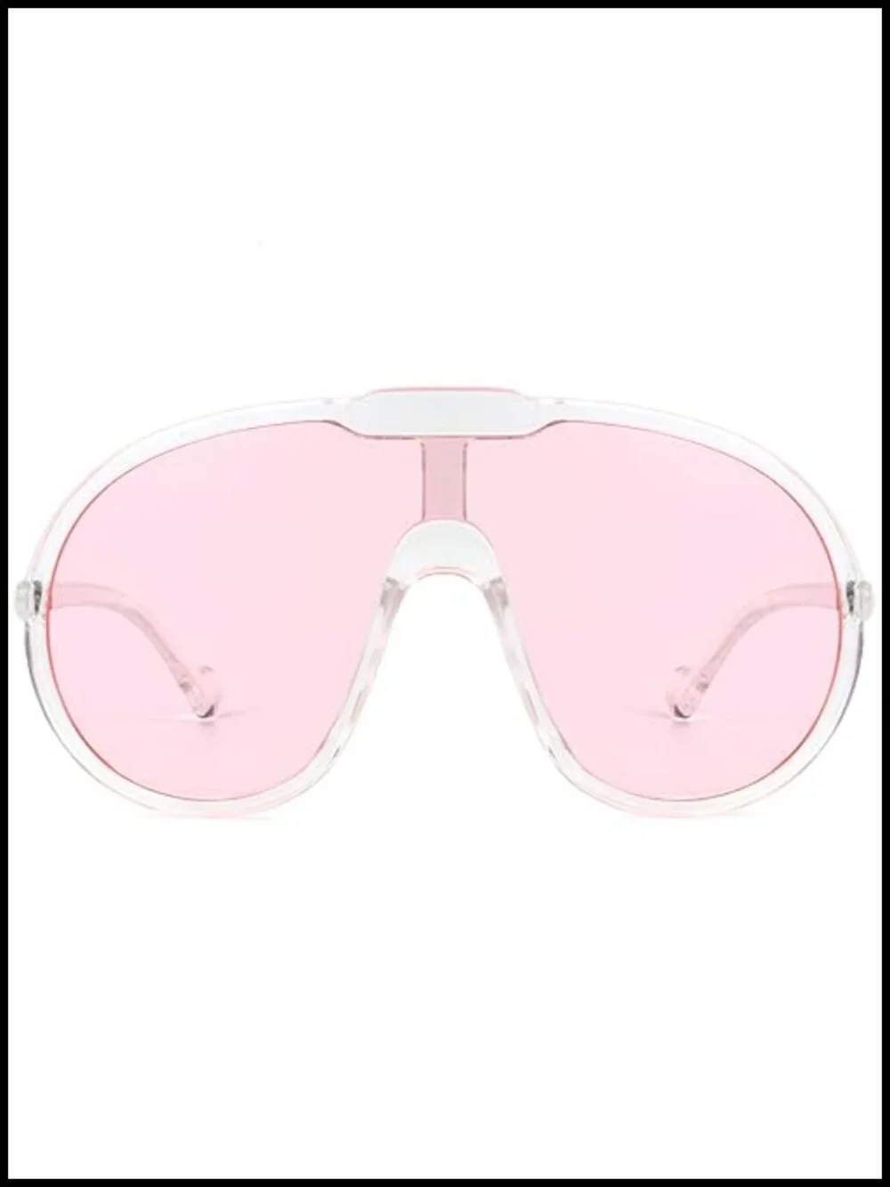 Oversized Shield Aviator Sunglasses UV400 Protection Goggles